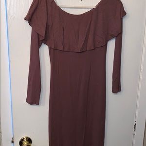 Charlotte Russe off the shoulder body con dress